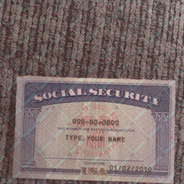 fillable fake social security card template