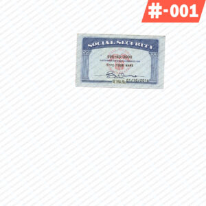 Blank SSN PSD Template Download