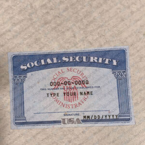 Social security template editable