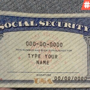 Blank Social Security Card Template Download