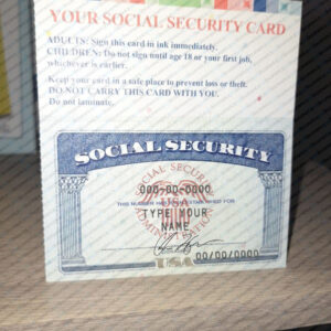 Printable Blank Social Security Card Template
