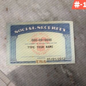Free Download Georgia Social Security Card Template