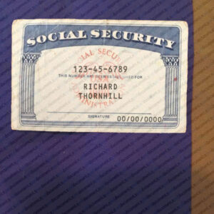 Louisiana Social Security Card Template