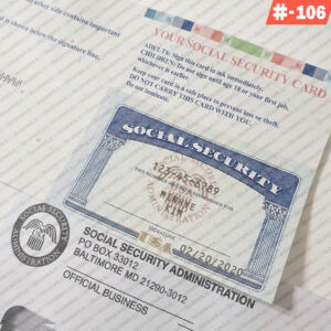 Maine Social Security Card Template