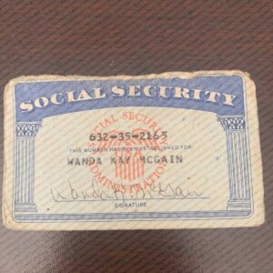 Kansas Social Security Card Template