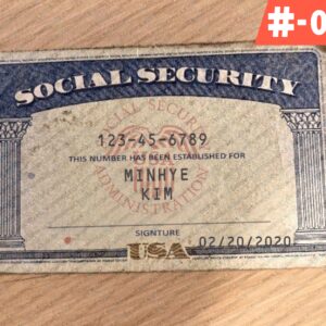 Blank Social Security Card Template pdf