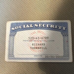 Andalusia Social Security Card Template