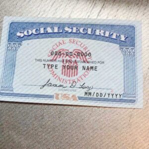 California social security template