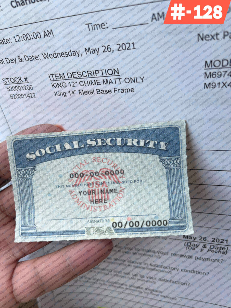Social Security Card Document Example California editable social security card template - DOCUMENT PSD