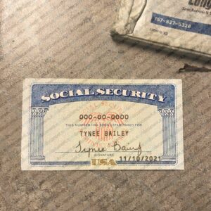 California social security card template download
