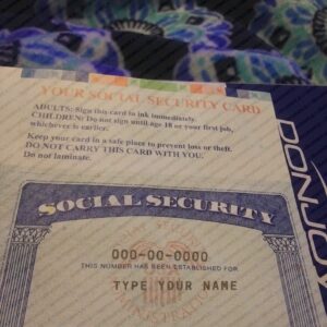 Printable SSN Card PSD Template