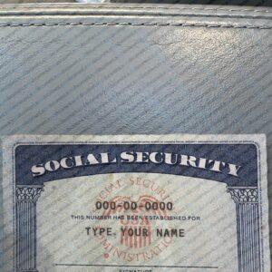 Texas social security template