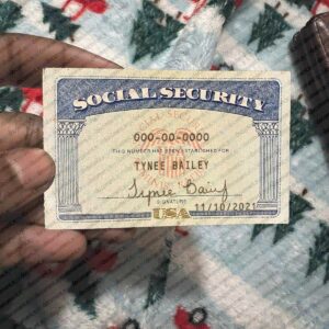 Illinois social security card psd