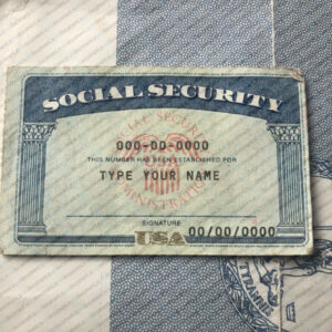 Illinois social security card psd