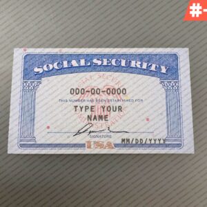 Ai Generated SSN Card Templates
