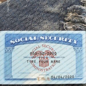 Blank Social Security Card