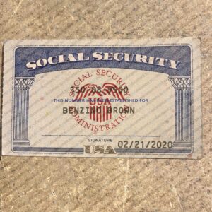 Ohio social security card psd