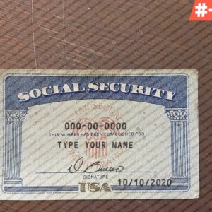 Ohio social security template