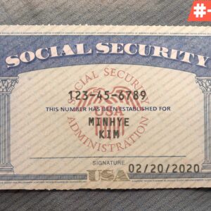Georgia social security card psd