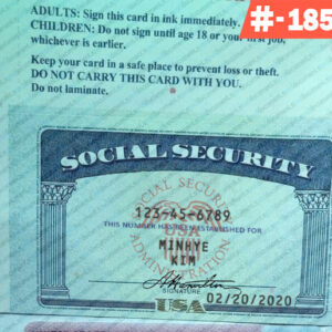 Georgia editable social security card template