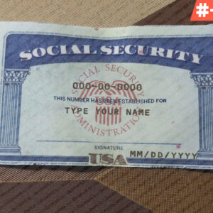 North Carolina editable social security card template