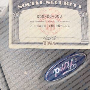 North Carolina social security card template download