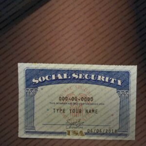 Georgia social security template