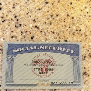 Michigan social security template