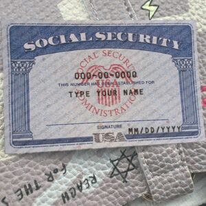 Virginia social security card psd