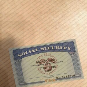 Indiana social security card psd