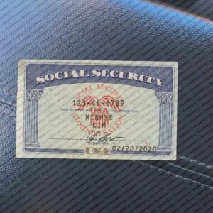 Wisconsin social security card psd