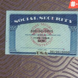 Minnesota social security card psd