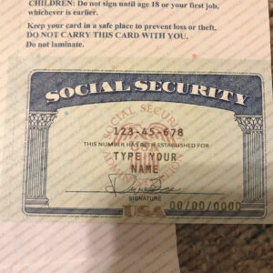 Alabama social security card psd