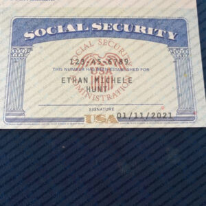 Louisiana social security card psd