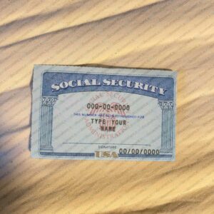 Download Social Security Card Template PSD