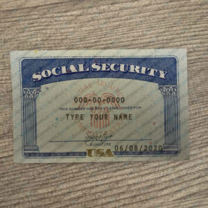 Download Social Security Card PSD Template