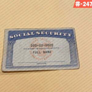 Free Download Editable SSN Card