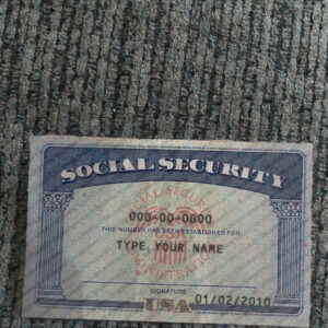 Editable Social Security Card Download For Free