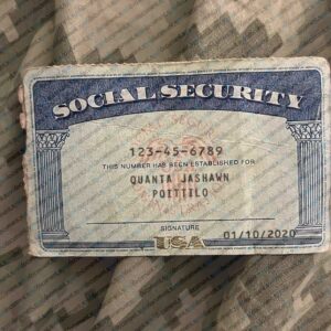 Editable Social Security Card Template PSD