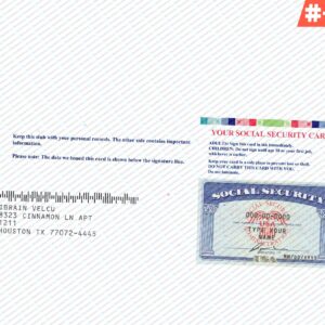 Editable Social Security Card PSD Template