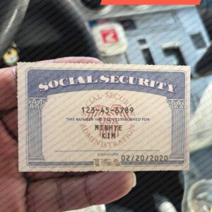 Social Security Card PSD