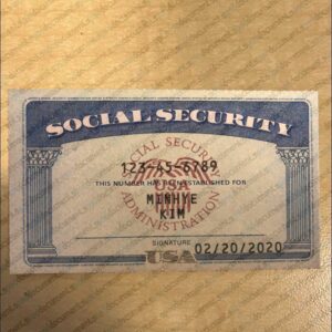 Digital Social Security Card PSD