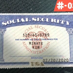 USA Digital Social Security Template PSD