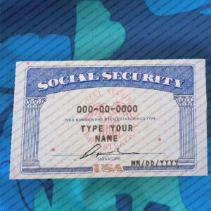 USA Social Security Card 2025