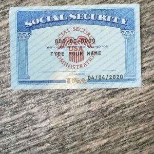 Make a New Social Security Card Template
