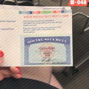 Social Security Card Template for newborn