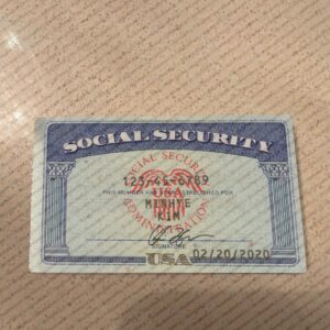 Fake Social Security Card Template