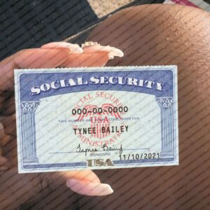 Novelty Social Security Card Template