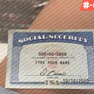 Fake Social Security Card