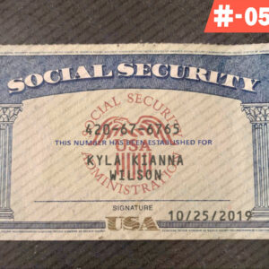 Social Security Card Template Photoshop